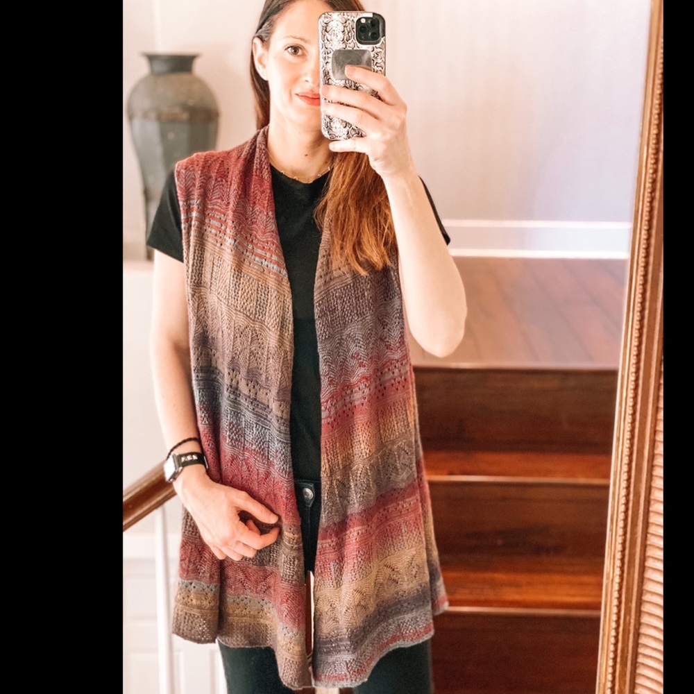 Long Knit Sweater Vest